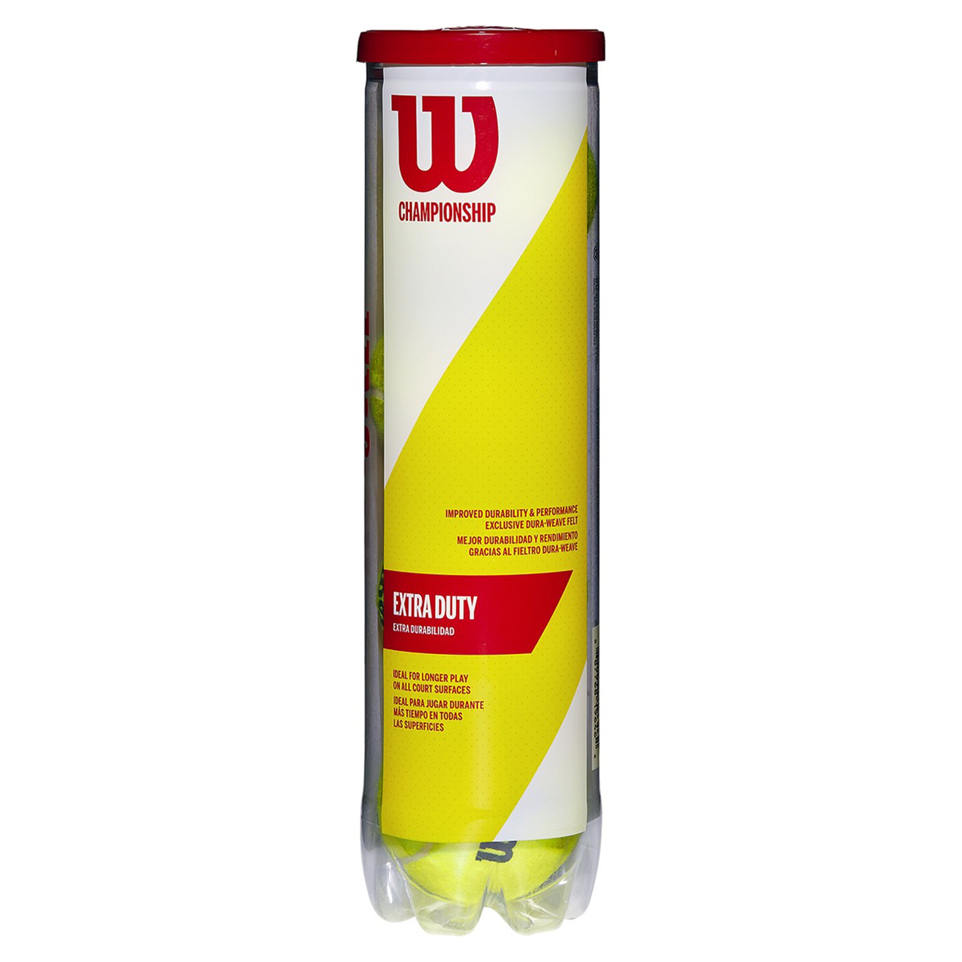 BOTE 4 PELOTAS TENIS WILSON CHAMPIONSHIP XD