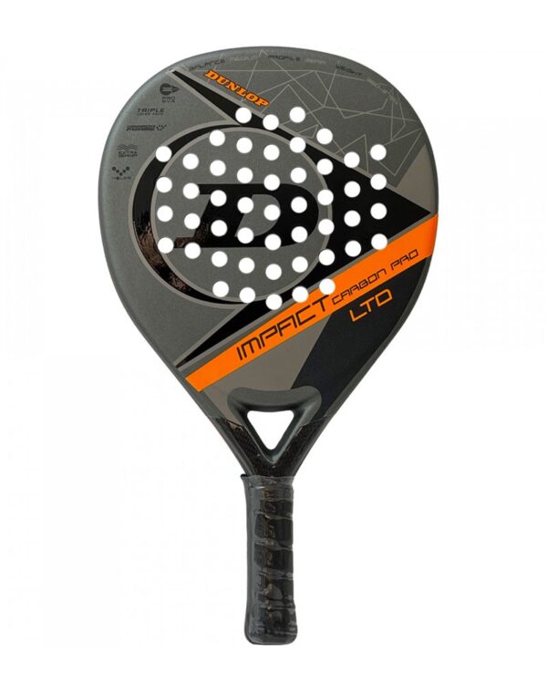 PALA PÁDEL DUNLOP IMPACT CARBON PRO LTD ORANGE HL - Imagen 3
