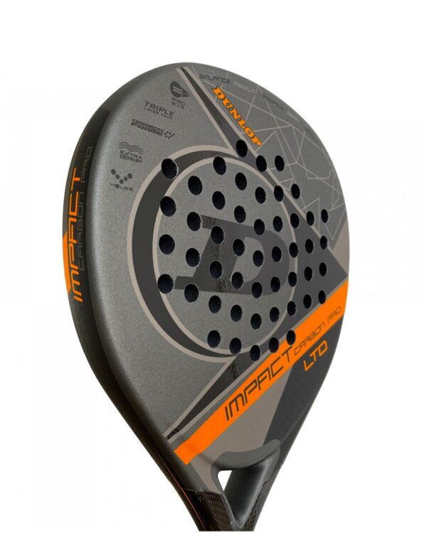 PALA PÁDEL DUNLOP IMPACT CARBON PRO LTD ORANGE HL - Imagen 4