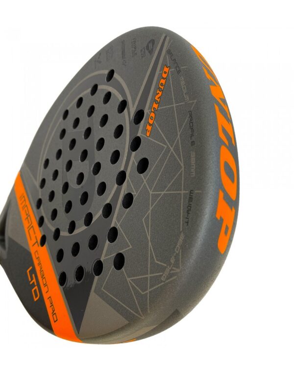 PALA PÁDEL DUNLOP IMPACT CARBON PRO LTD ORANGE HL - Imagen 5