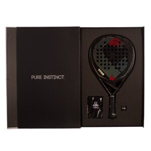 PACK PALA PÁDEL VIBOR-A TITAN 15K BLACK TWILL