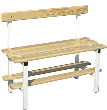 BANCO DE VESTUARIO CON RESPALDO - Imagen 2