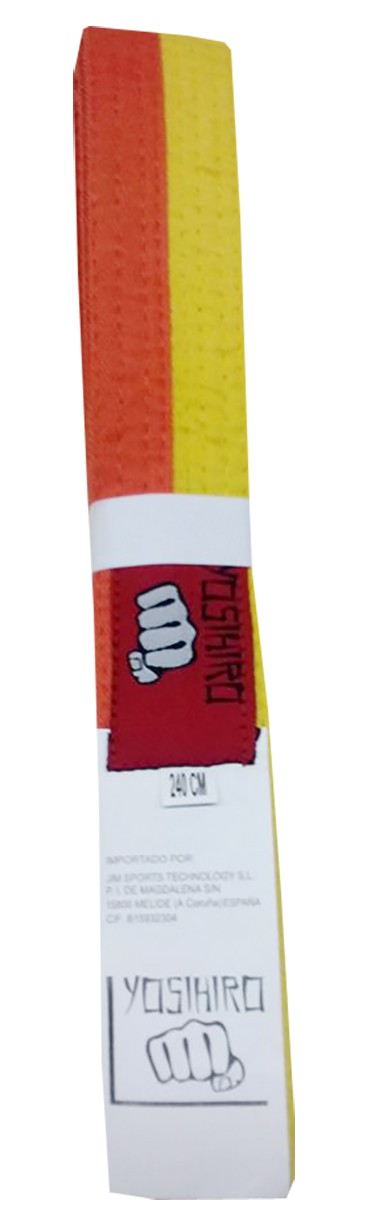 CINTURON KARATE/JUDO YOSIHIRO 100% ALGODON - Imagen 3