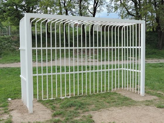 JGO PORTERÍAS F.SALA/BALONMANO ANTIVANDALICAS METÁLICAS 80X80MM - Imagen 2