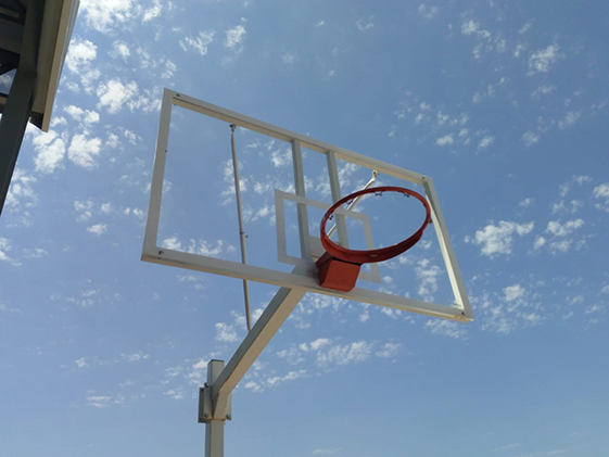 JUEGO DE 2 CANASTAS BALONCESTO DELUXE MONOTUBO FIJAS CON BASE PARA ANCLAJE -SIN TABLERO NI ARO- - Imagen 3