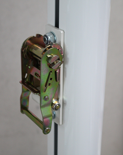 JUEGO POSTES PÁDEL ALUMINIO FIJOS SECCIÓN CUADRADA 80X80MM - - Imagen 2