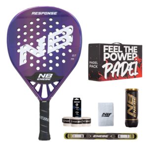 PACK PALA PÁDEL ENEBE RESPONSE FIBER PURPLE NEW