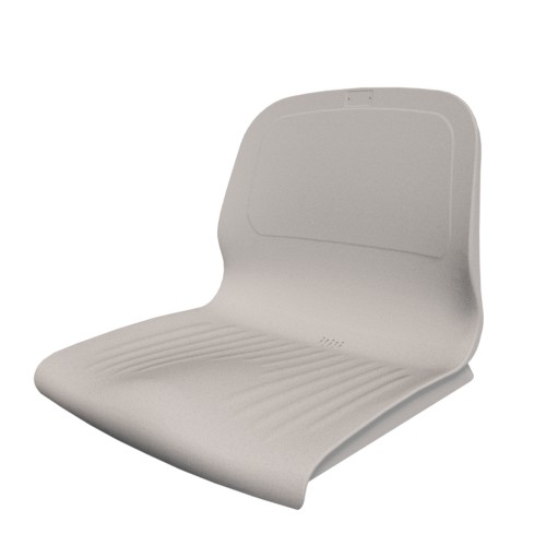 ASIENTO PVC CON RESPALDO SPARK CR M4 BLANCO - Imagen 2