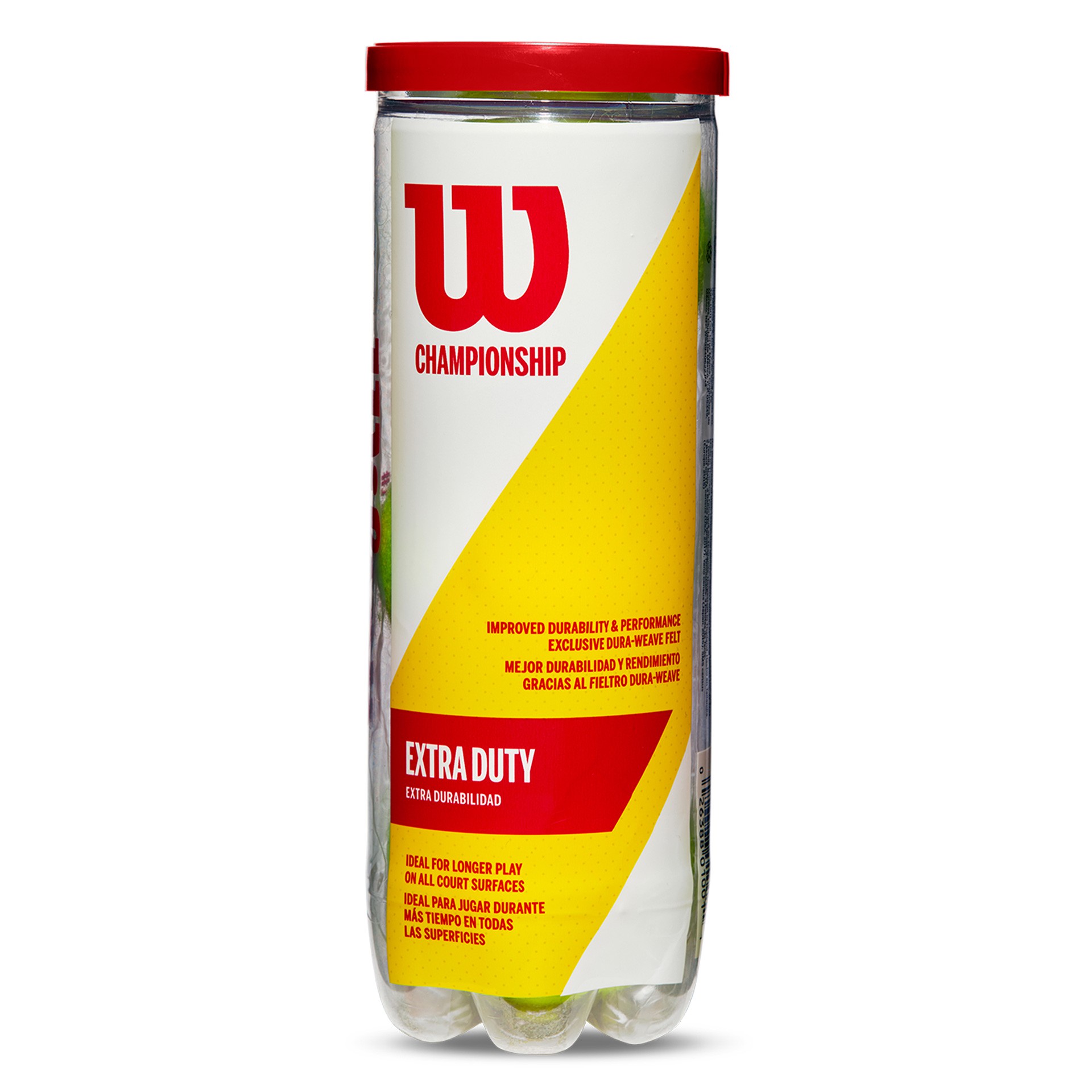 BOTE 3 PELOTAS TENIS WILSON CHAMPIONSHIP XD - Imagen 2