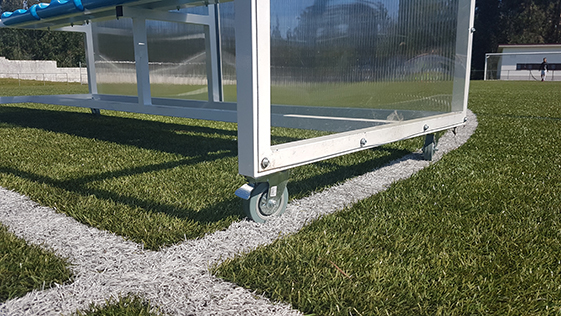 JUEGO 4 RUEDAS TRASLACIÓN BANQUILLO SUPLENTES - Imagen 2