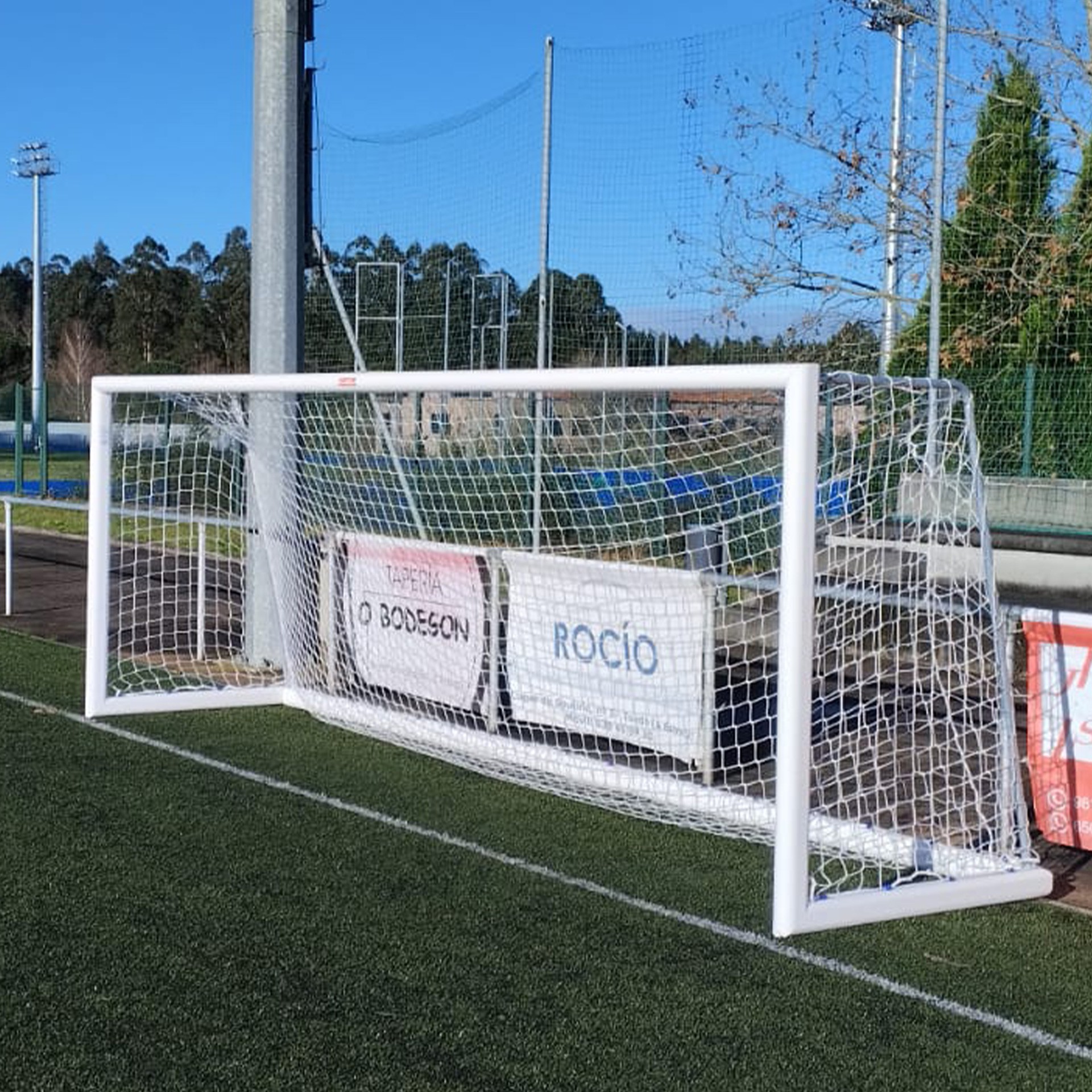 JUEGO PORTERÍAS ALUMINIO FÚTBOL 7 120X100 MM TRASLADABLES - Imagen 2