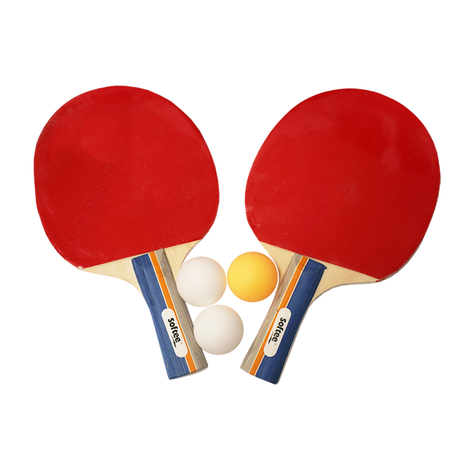 JUEGO RAQUETAS DE TENIS DE MESA CON 3 PELOTAS SOFTEE SATURN - Imagen 2