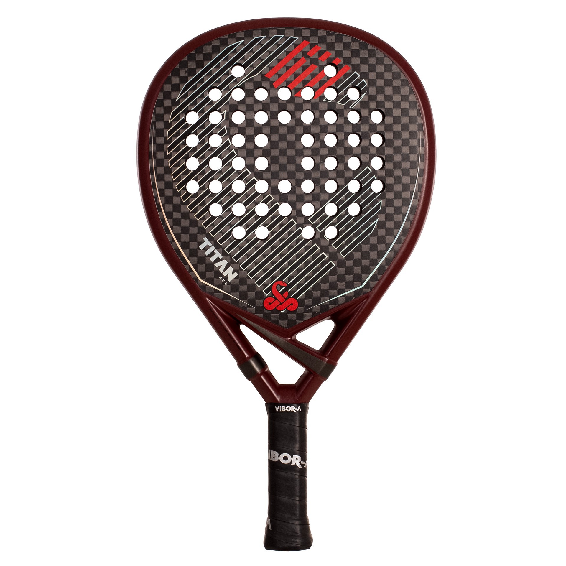 PACK PALA PÁDEL VIBOR-A TITAN 12K RED - Imagen 2