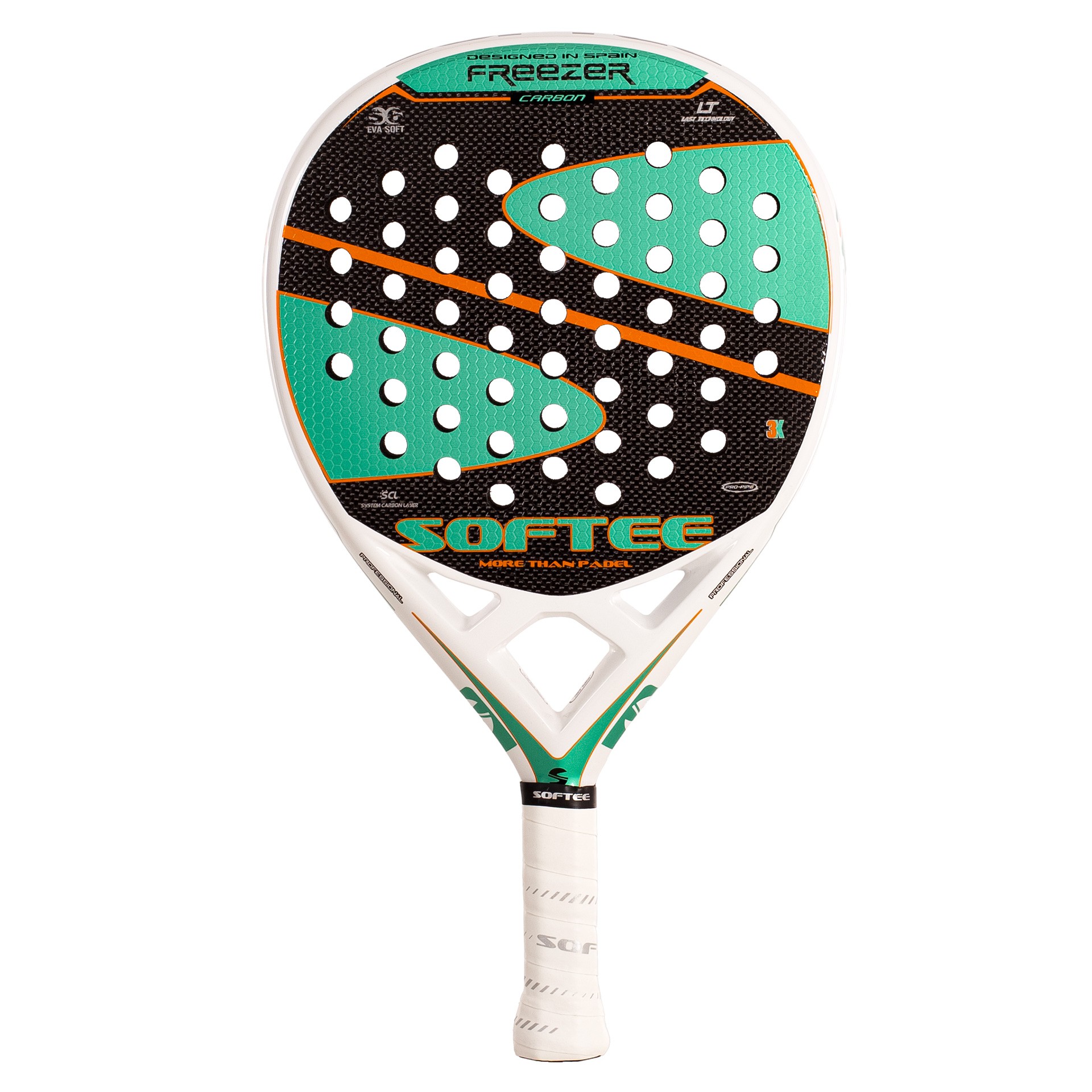 PALA PÁDEL SOFTEE FREEZER CARBON 3K VERDE SFT - Imagen 6