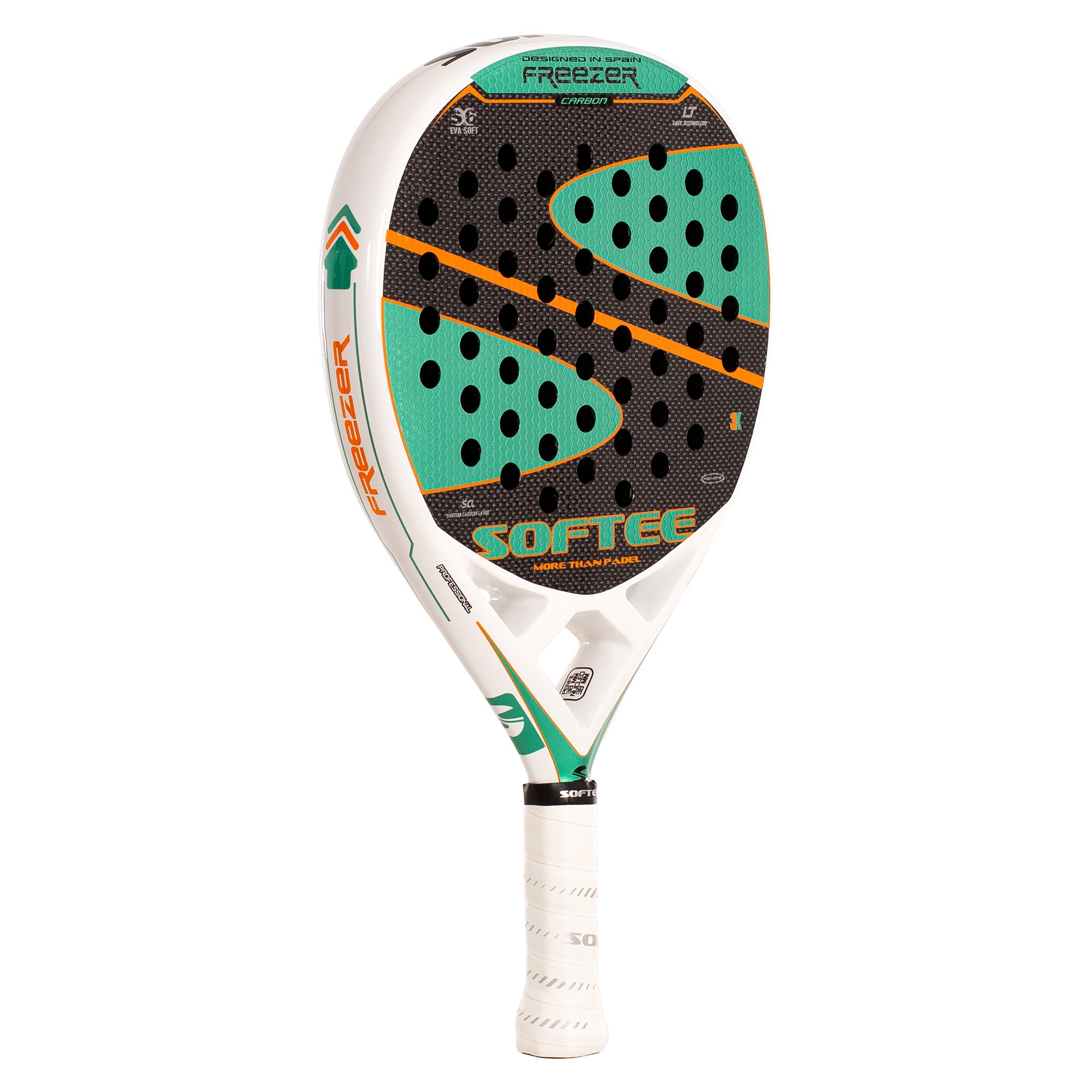 PALA PÁDEL SOFTEE FREEZER CARBON 3K VERDE SFT - Imagen 7