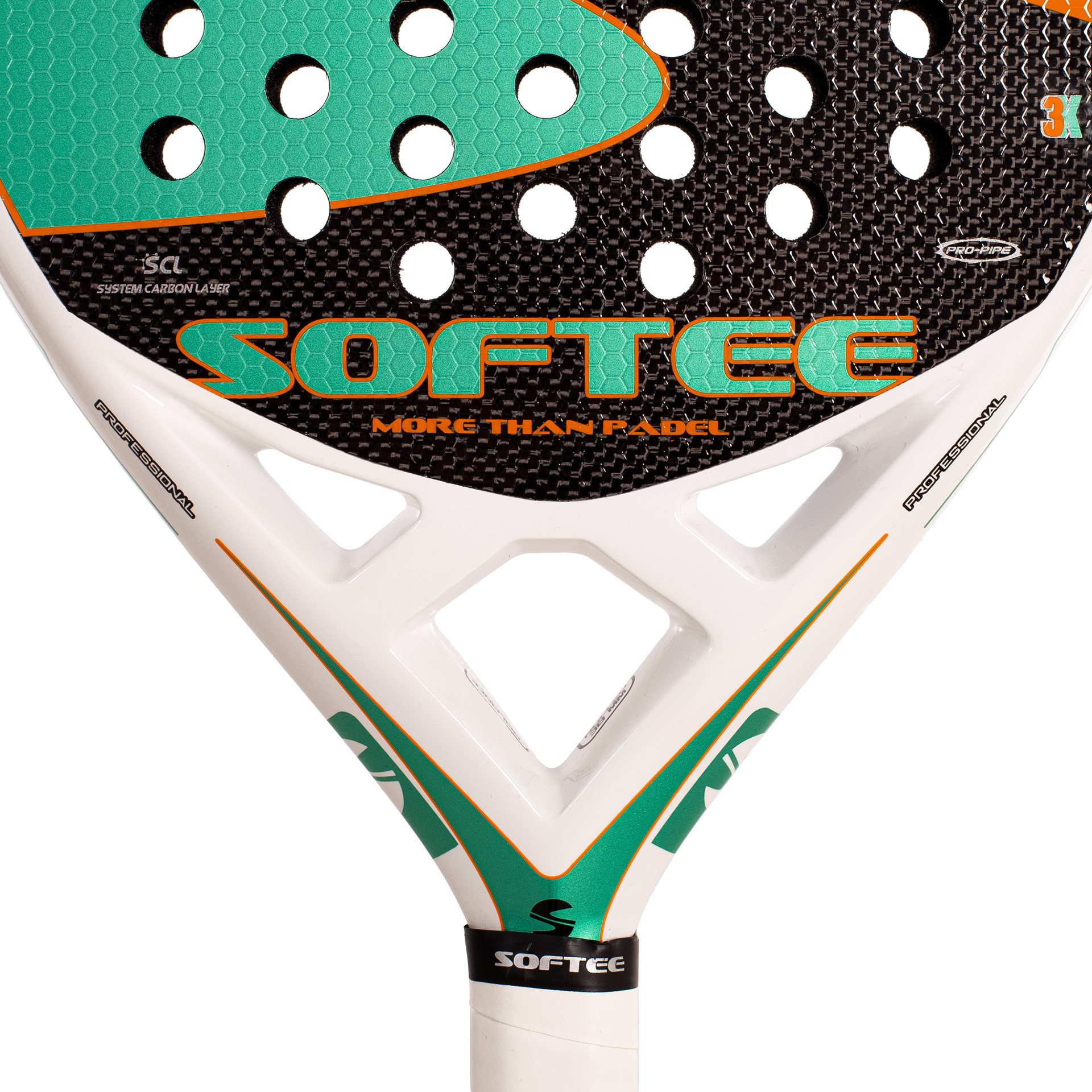 PALA PÁDEL SOFTEE FREEZER CARBON 3K VERDE SFT - Imagen 4