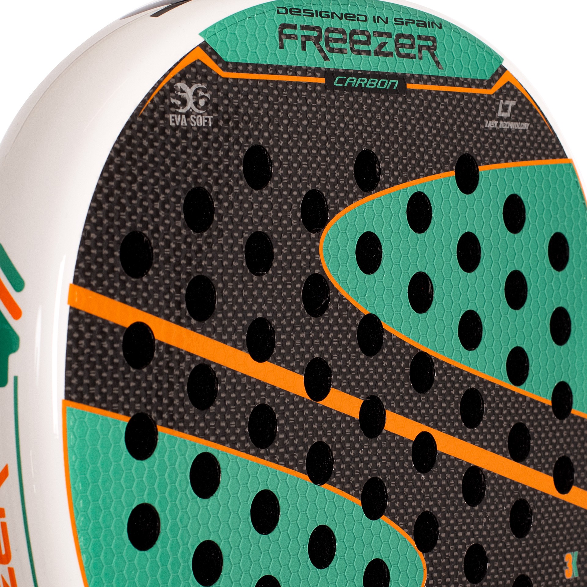 PALA PÁDEL SOFTEE FREEZER CARBON 3K VERDE SFT - Imagen 5