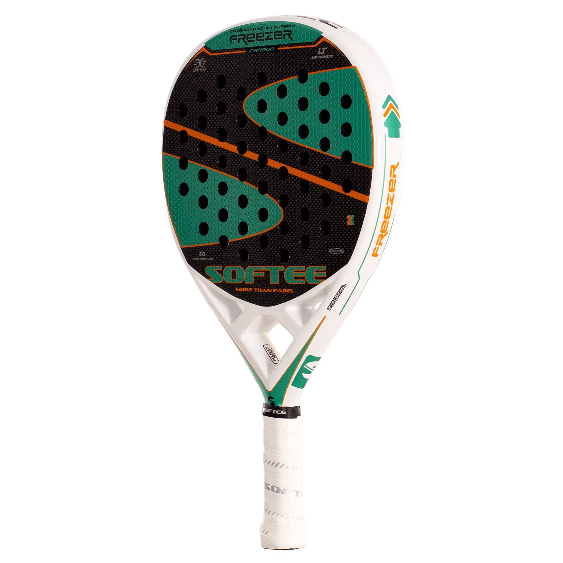 PALA PÁDEL SOFTEE FREEZER CARBON 3K VERDE SFT - Imagen 2