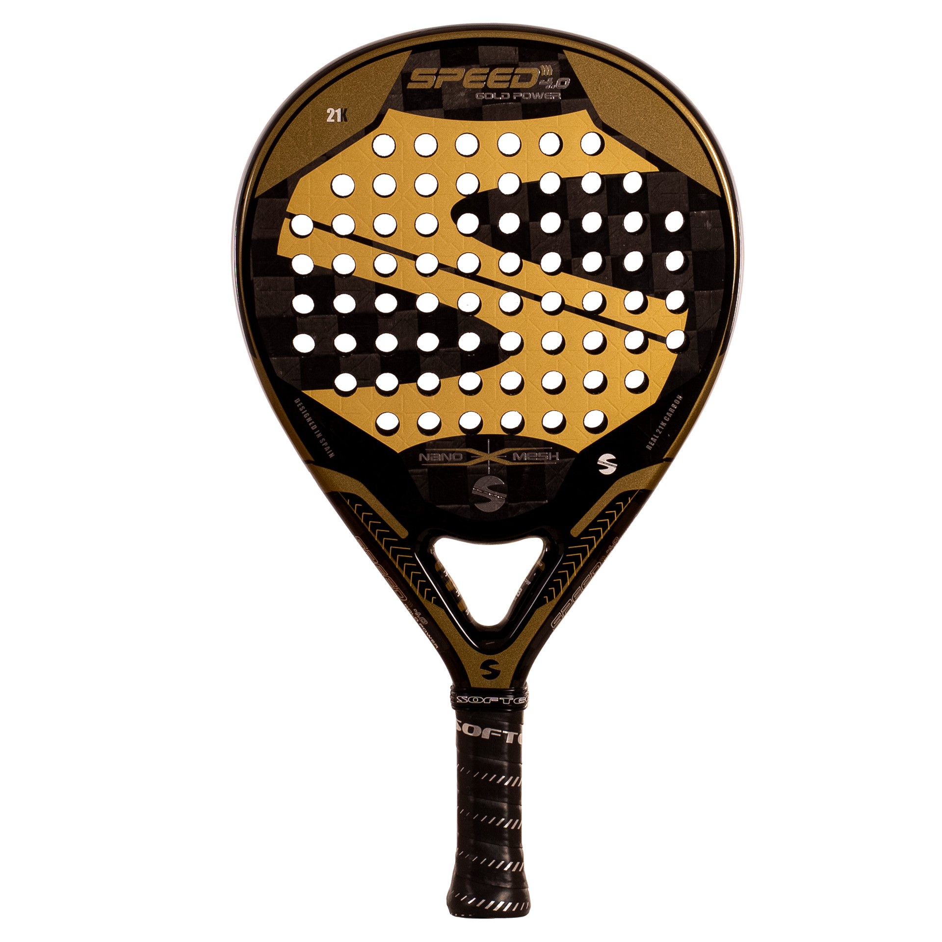 PALA PÁDEL SOFTEE SPEED GOLD POWER 4.0 NANO MESH - Imagen 3