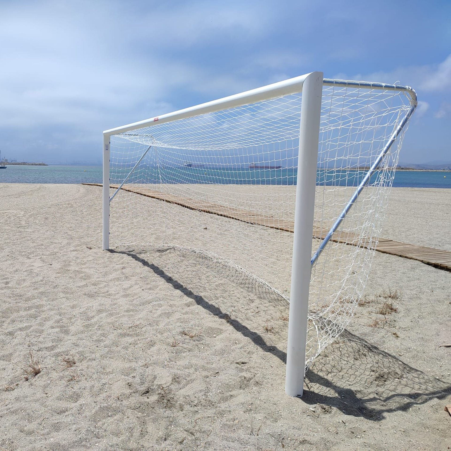 JUEGO PORTERÍAS FÚTBOL-PLAYA ALUMINIO 120X100MM - Imagen 3