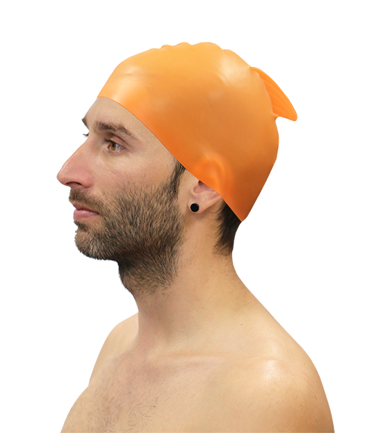 LOTE 10 GORROS NATACIÓN SILICONA CON ALETA SOFTEE - Imagen 2