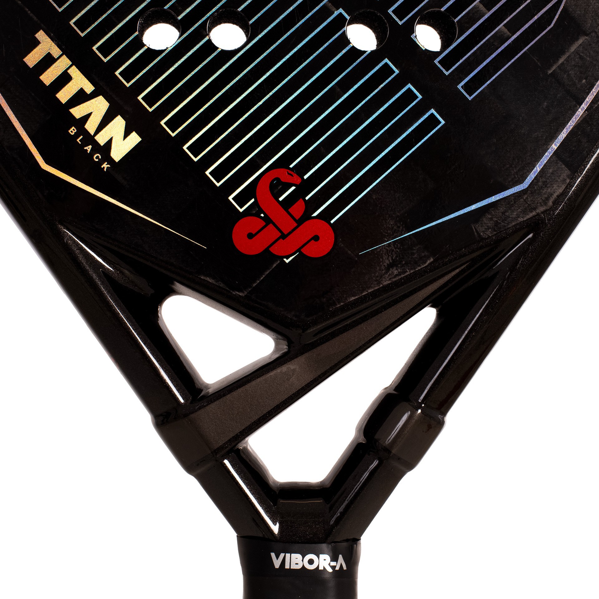PACK PALA DE PÁDEL VIBOR-A TITAN 15K BLACK TWILL - Imagen 5