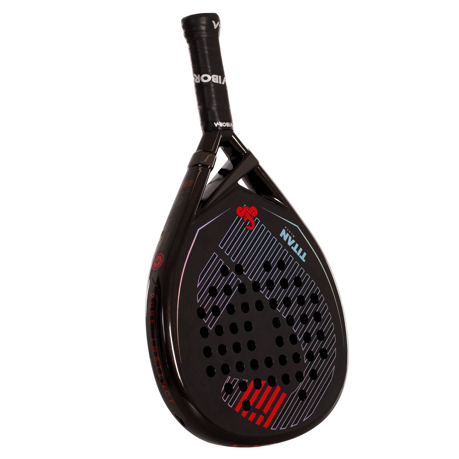 PACK PALA DE PÁDEL VIBOR-A TITAN 15K BLACK TWILL - Imagen 8