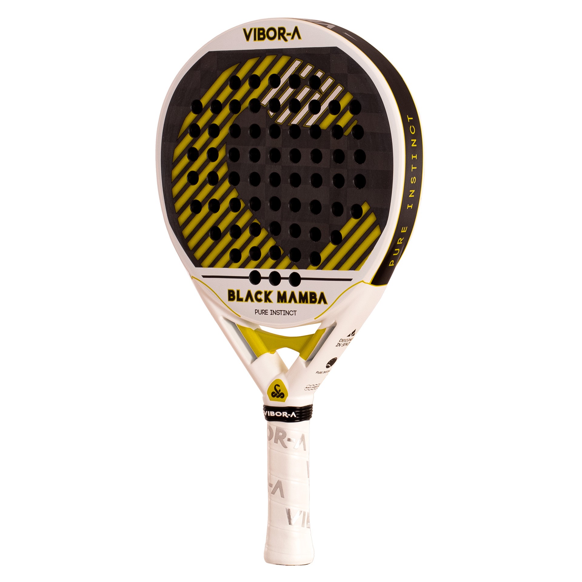 PALA DE PÁDEL VIBOR-A BLACK MAMBA EVO PRO WHITE - Imagen 3