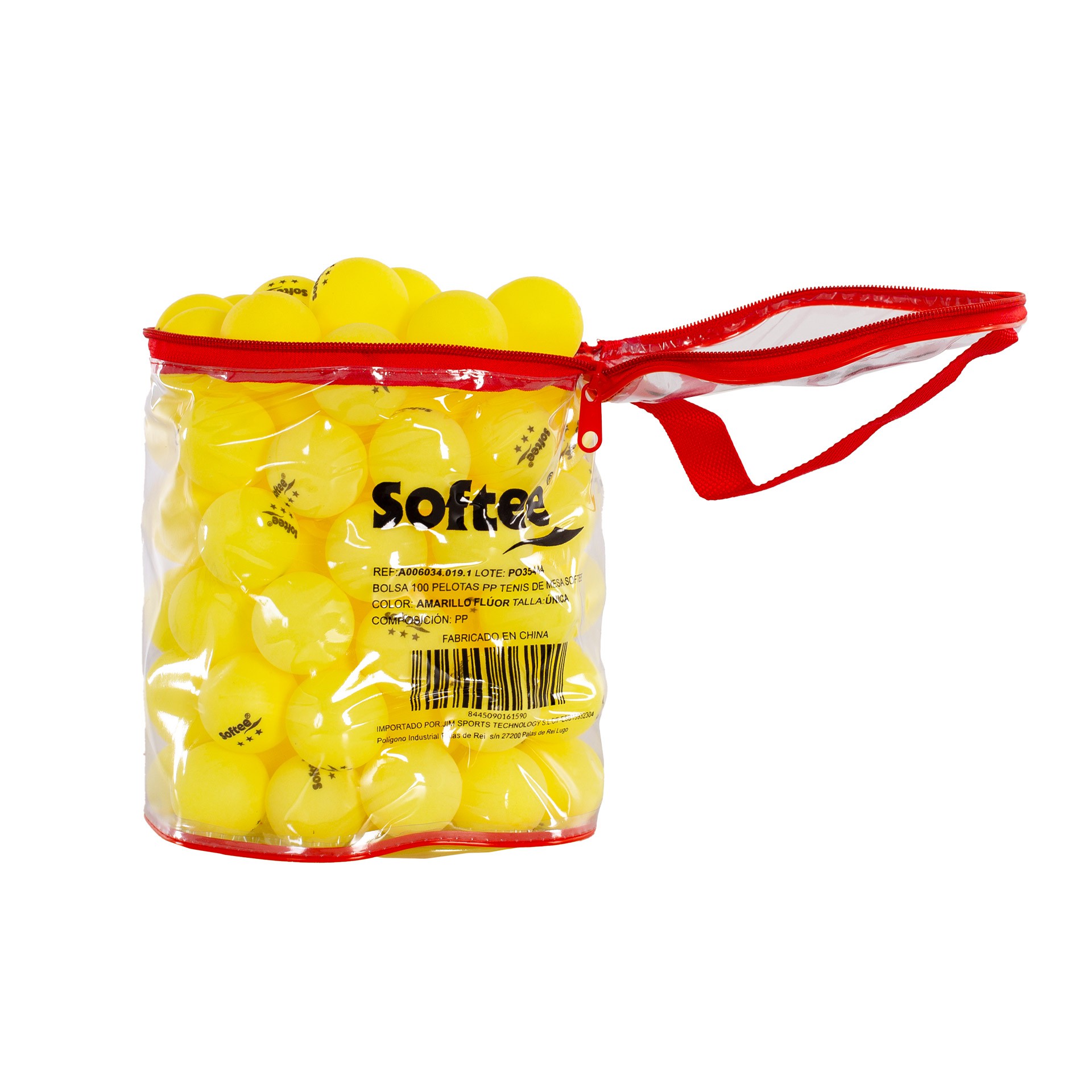 BOLSA 100 PELOTAS PP TENIS DE MESA SOFTEE - Imagen 14