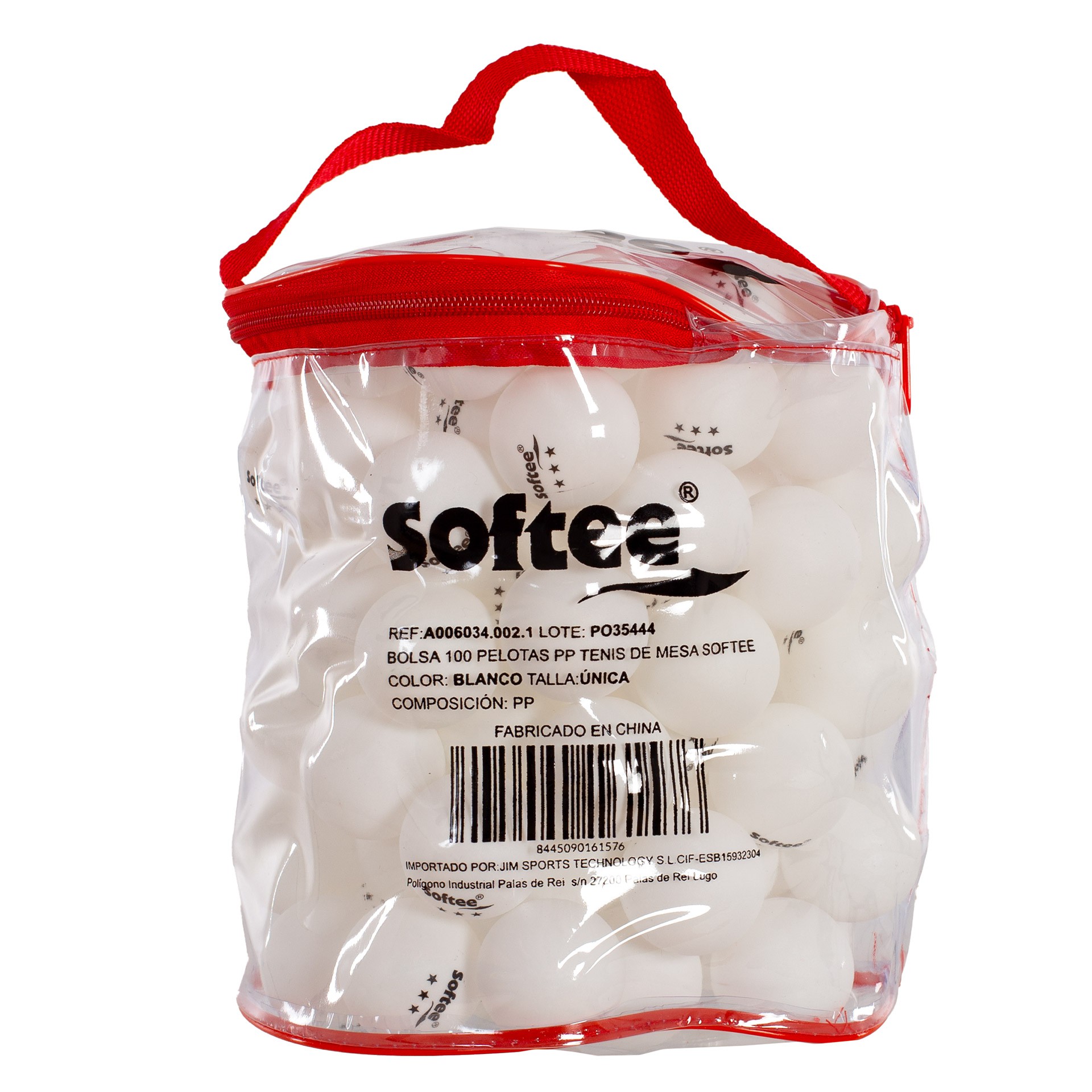 BOLSA 100 PELOTAS PP TENIS DE MESA SOFTEE - Imagen 21