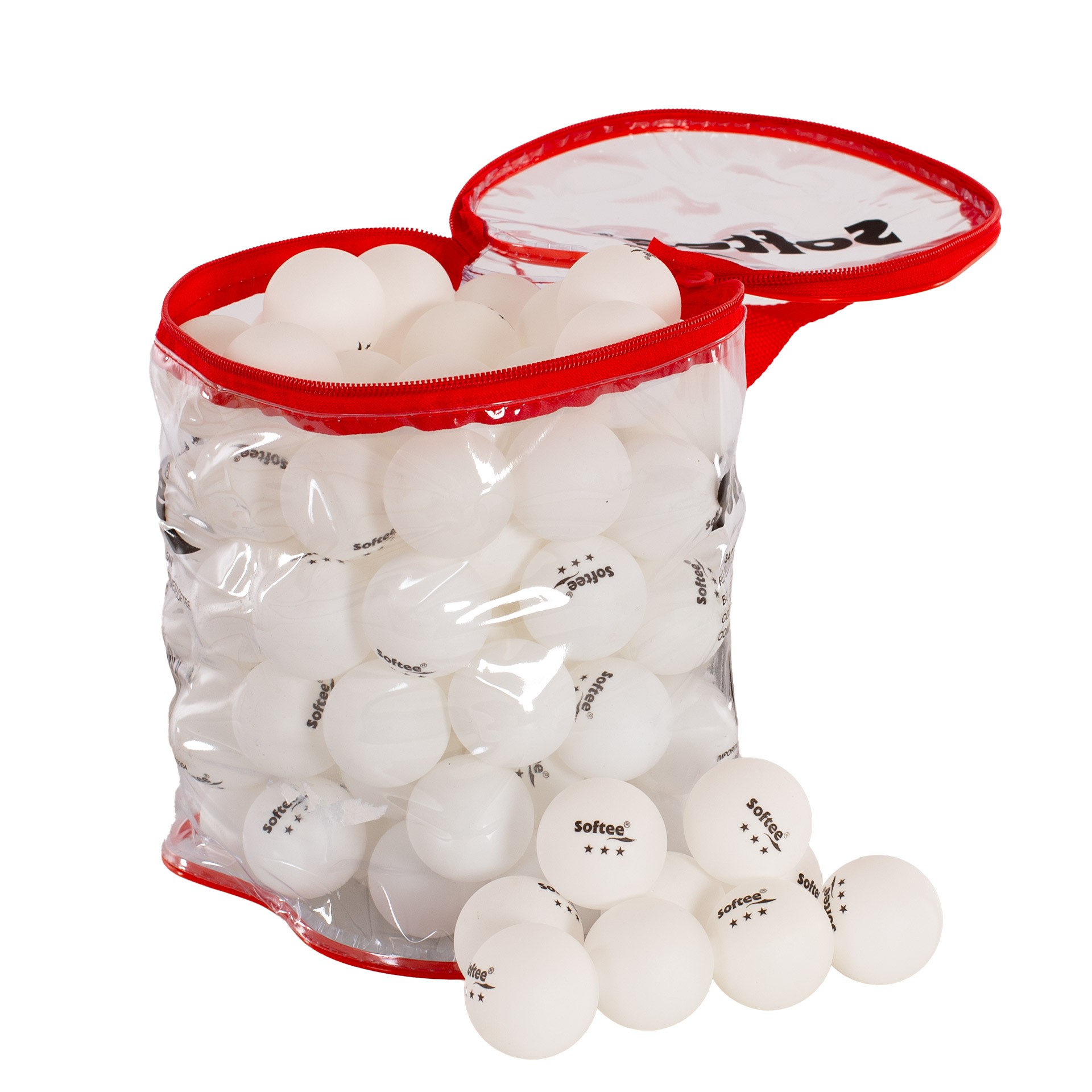 BOLSA 100 PELOTAS PP TENIS DE MESA SOFTEE - Imagen 4