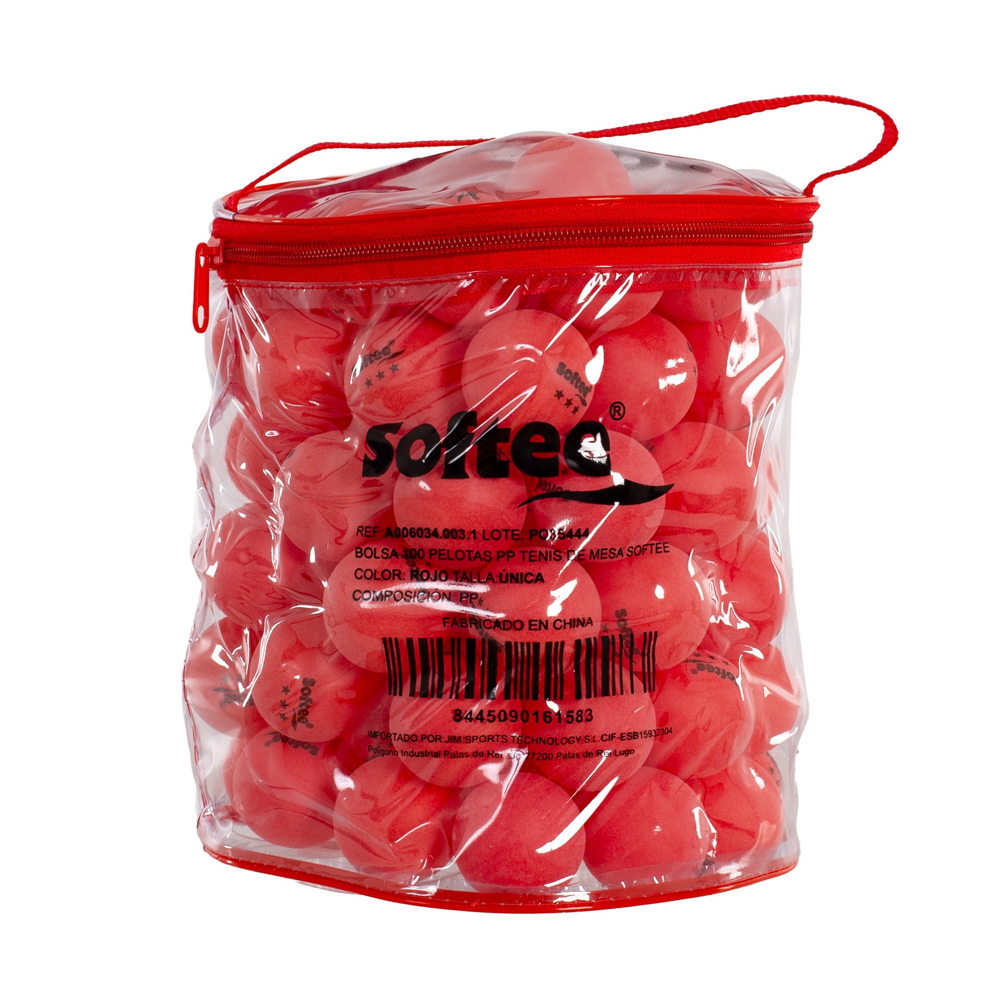 BOLSA 100 PELOTAS PP TENIS DE MESA SOFTEE - Imagen 26