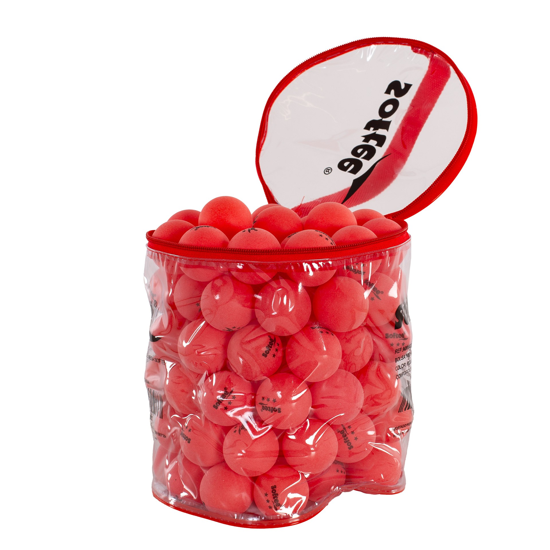 BOLSA 100 PELOTAS PP TENIS DE MESA SOFTEE - Imagen 7