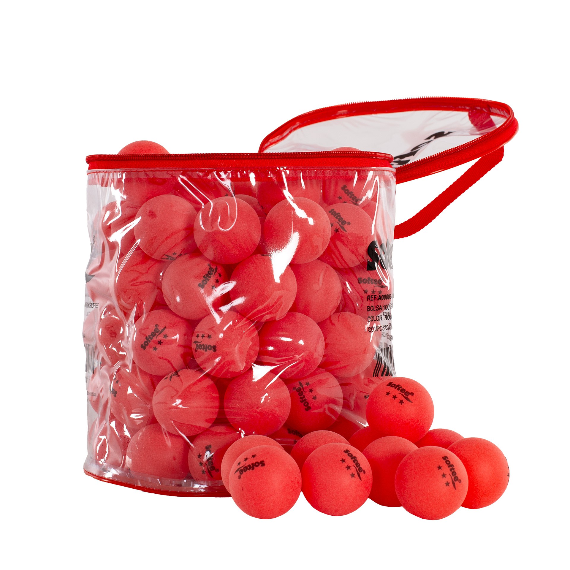 BOLSA 100 PELOTAS PP TENIS DE MESA SOFTEE - Imagen 8