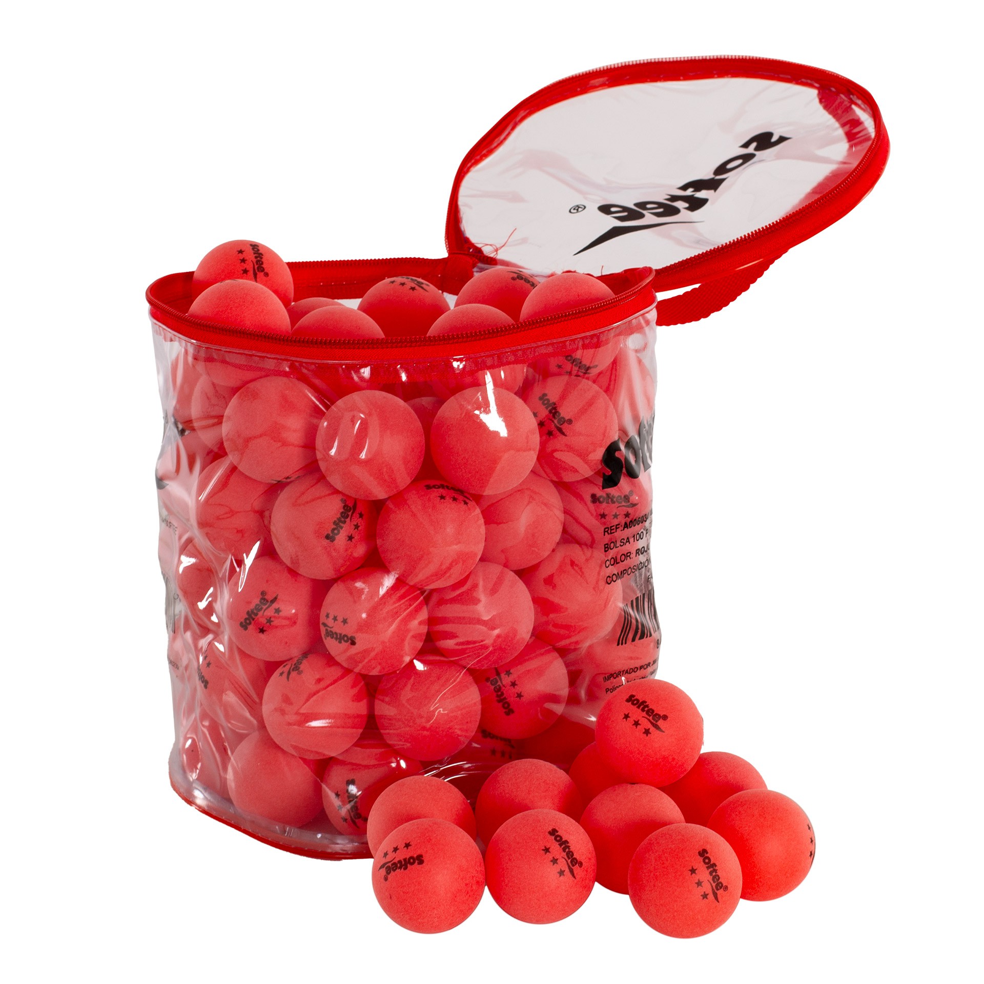 BOLSA 100 PELOTAS PP TENIS DE MESA SOFTEE - Imagen 9