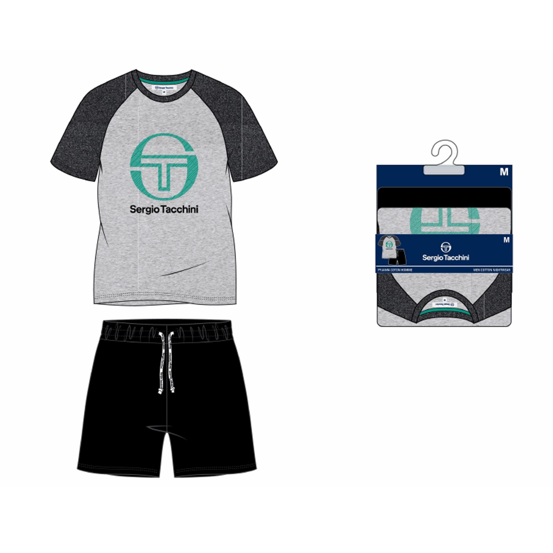 CAJA DE 12 PIJAMAS HOMBRE H AFT PYJASHORT TACCHINI 39492627 - Imagen 2