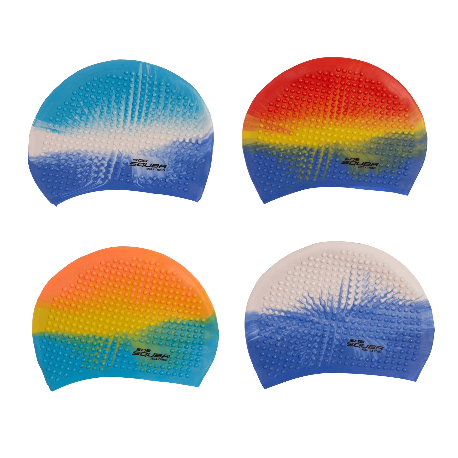 GORRO NATACIÓN SILICONA SQUBA BUBBLE MULTICOLOR - Imagen 3
