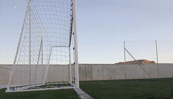 JGO PORTERÍAS FÚTBOL 7 METÁLICAS TRASLADABLES TUBO 80 MM REGLAMENTARIAS - Imagen 3