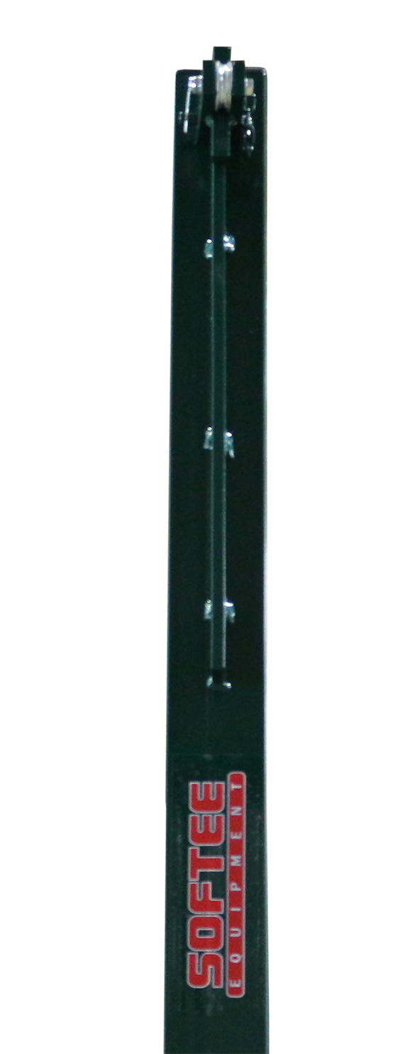 JUEGO DE 2 POSTES DE VOLEIBOL METÁLICOS CUADRADOS 80X80MM FIJOS - Imagen 4