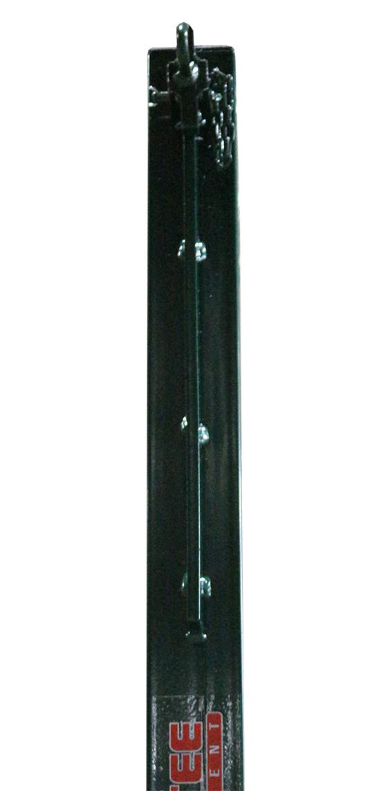 JUEGO DE 2 POSTES DE VOLEIBOL METÁLICOS CUADRADOS 80X80MM FIJOS - Imagen 3