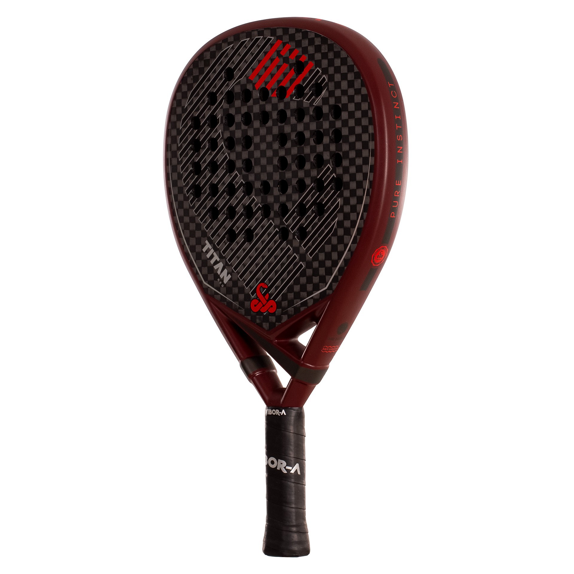 PACK PALA DE PÁDEL VIBOR-A TITAN 12K RED - Imagen 9
