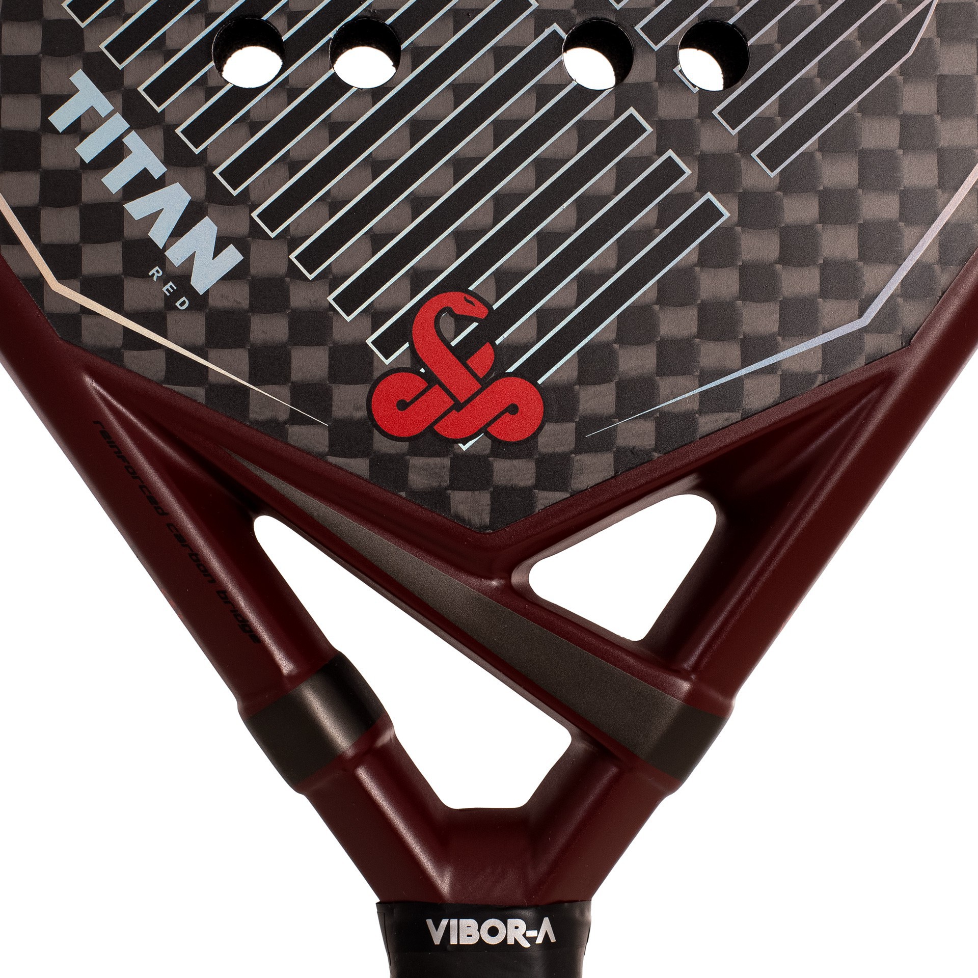PACK PALA DE PÁDEL VIBOR-A TITAN 12K RED - Imagen 7
