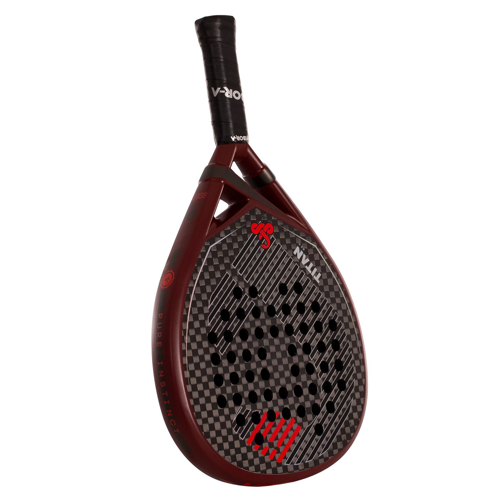 PACK PALA DE PÁDEL VIBOR-A TITAN 12K RED - Imagen 5