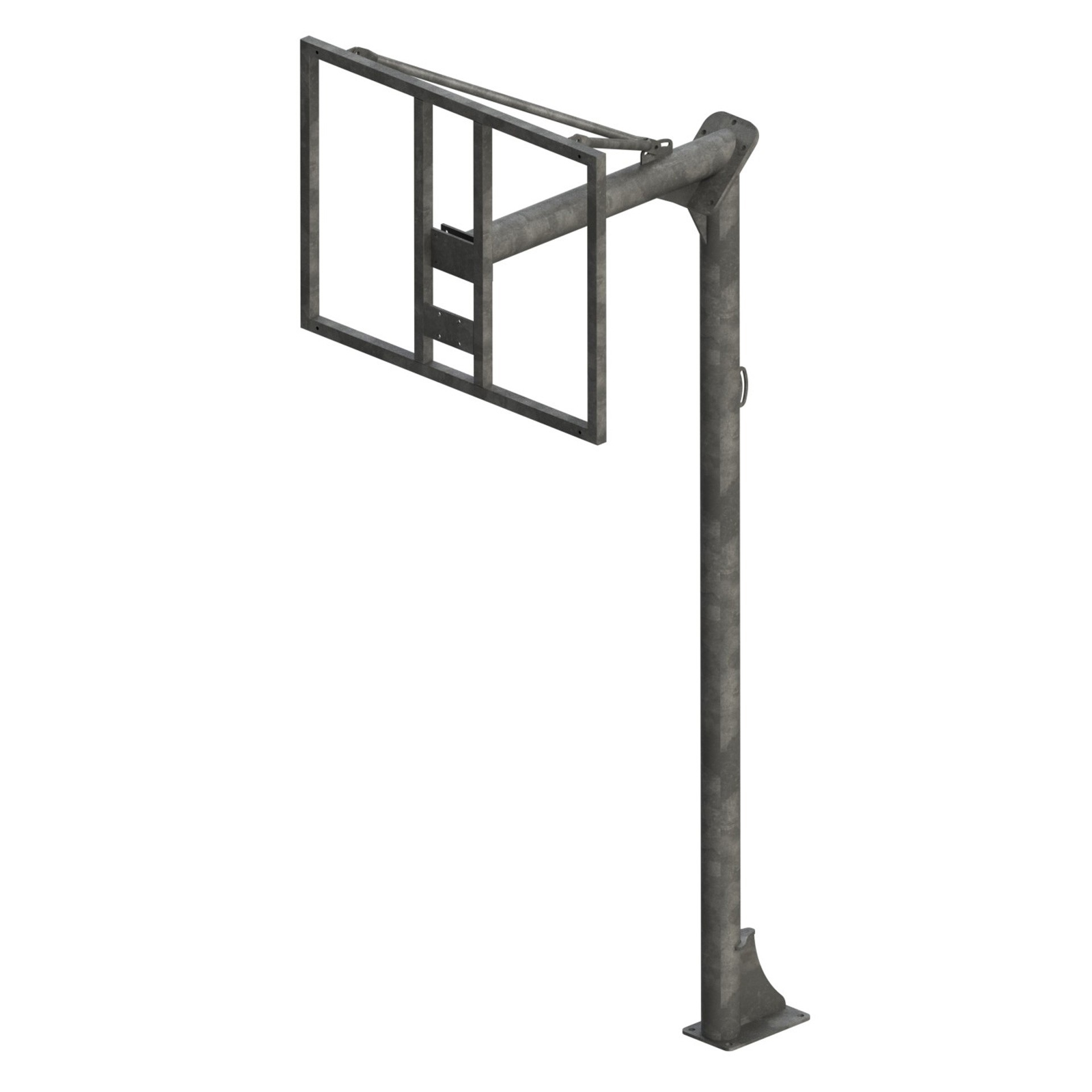 JGO CANASTAS ANTIVANDALICAS MINIBASKET NEW TUBO 114 MM GALVANIZADAS -INCLUYE AROS, REDES Y TABLEROS- - Imagen 5
