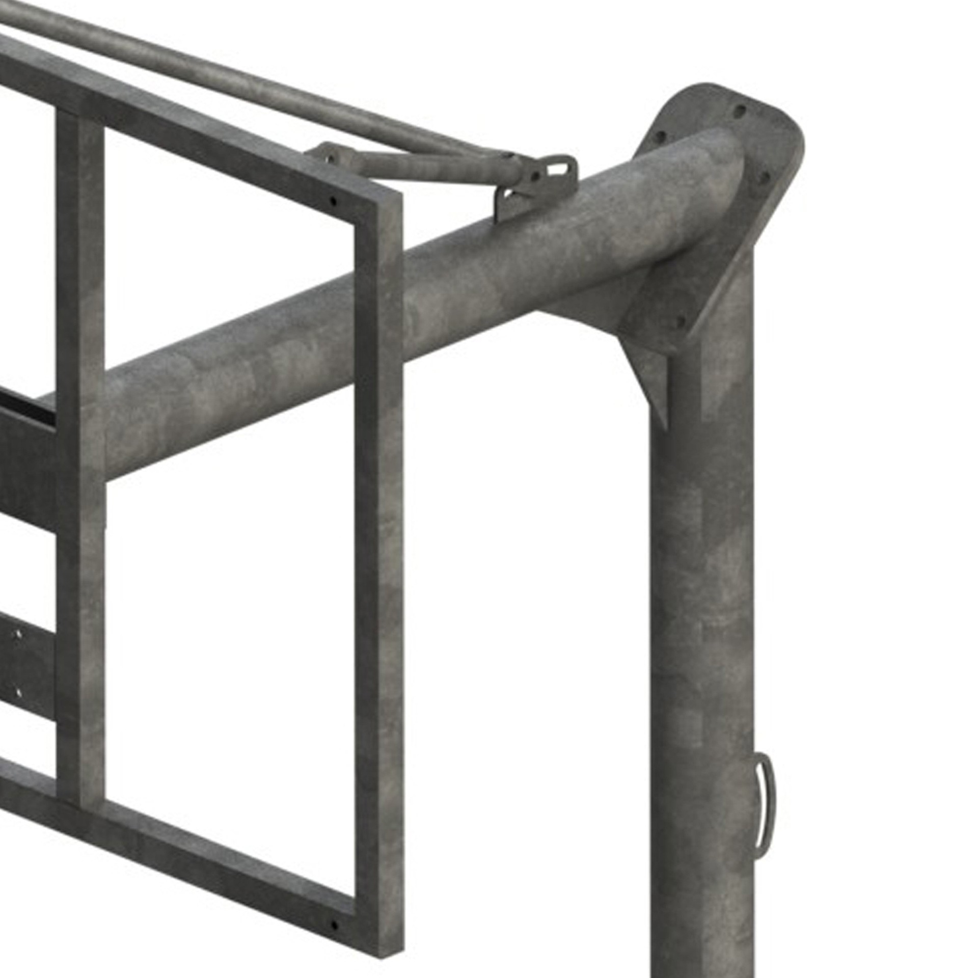 JGO CANASTAS ANTIVANDALICAS MINIBASKET NEW TUBO 114 MM GALVANIZADAS -INCLUYE AROS, REDES Y TABLEROS- - Imagen 2