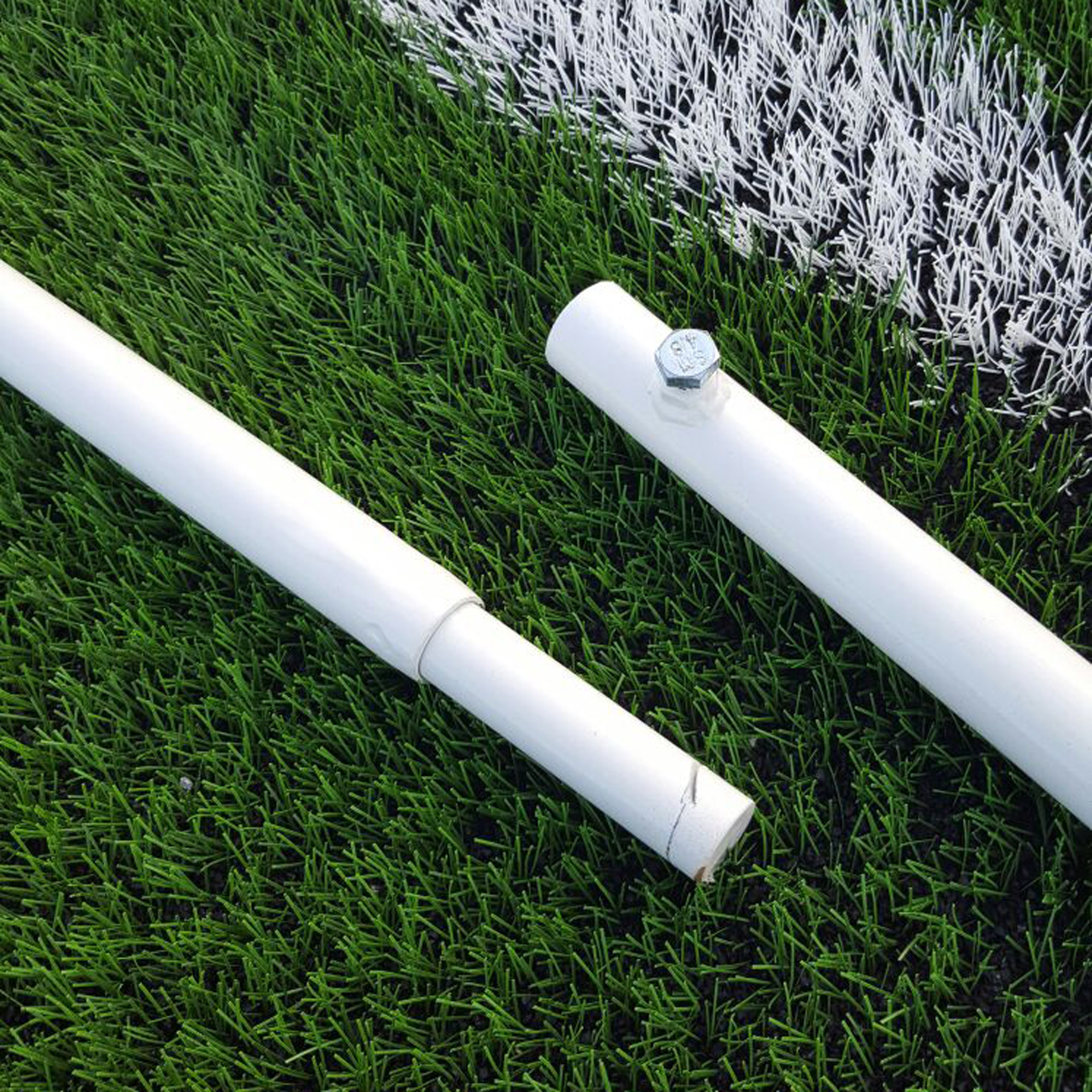 JUEGO DE 2 BASES PORTERÍAS FÚTBOL 11 PARA RECOGIDA DE RED - Imagen 2