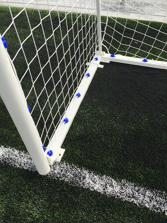 JGO PORTERÍAS FÚTBOL 7 METÁLICAS TRASLADABLES TUBO 80 MM REGLAMENTARIAS - Imagen 2