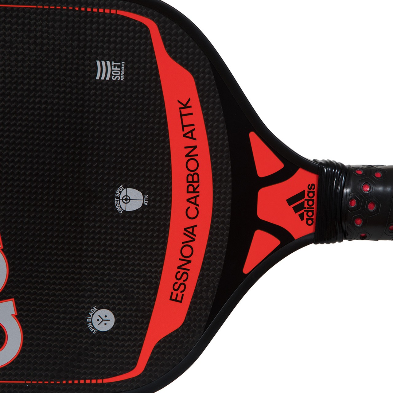 PALA DE PICKLEBALL ADIDAS ESSNOVA CARBON ATTK RED - Imagen 3