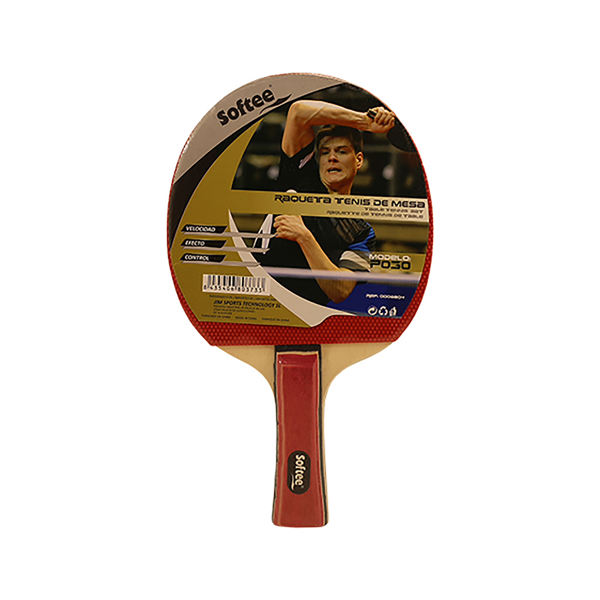 RAQUETA TENIS DE MESA SOFTEE P030 - Imagen 4