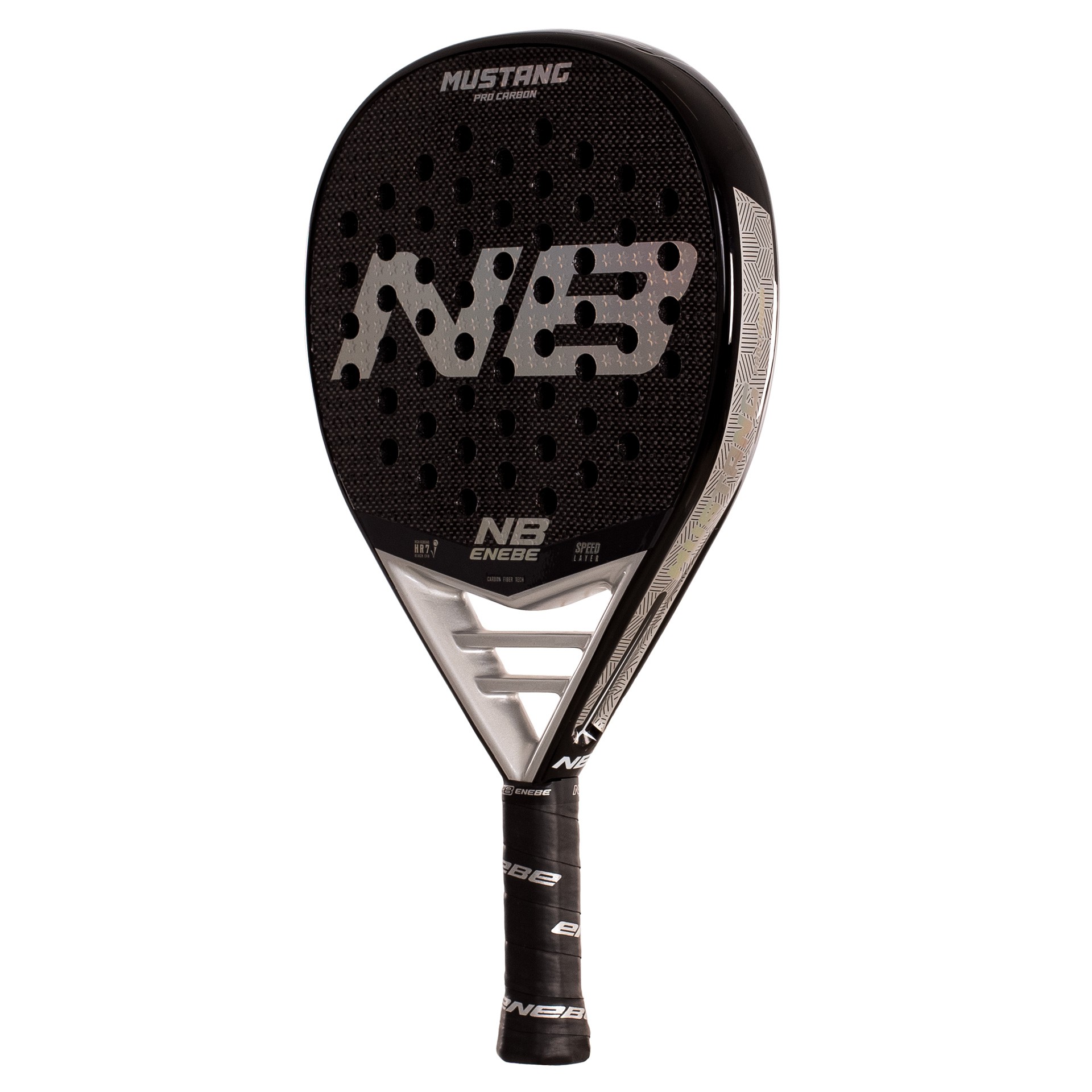 PALA DE PÁDEL ENEBE MUSTANG SILVER 3K - Imagen 3
